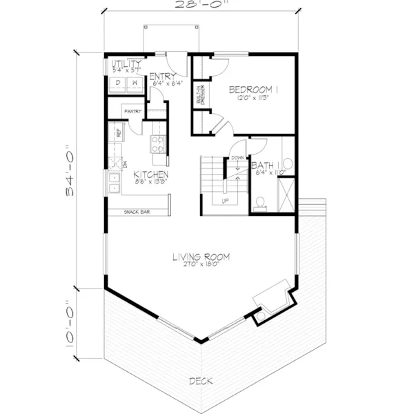 Traditional House Plan First Floor - Oak Springs Country Home 072D-0637 - Shop House Plans and More