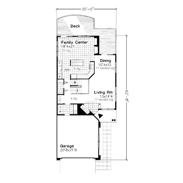 Traditional House Plan First Floor - Cardareva Traditional Home 072D-0638 - Search House Plans and More