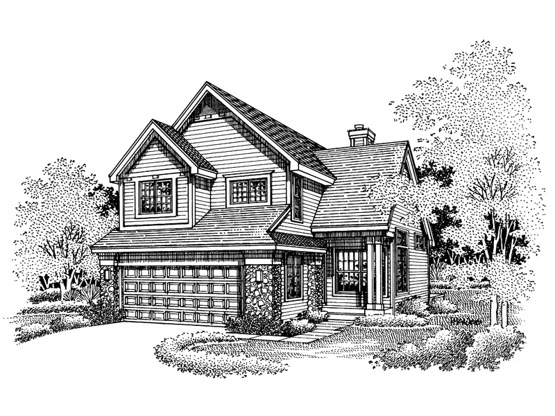 Country House Plan Front of Home - Cardareva Traditional Home 072D-0638 - Search House Plans and More