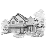 Traditional House Plan Front of Home - Cardareva Traditional Home 072D-0638 - Search House Plans and More