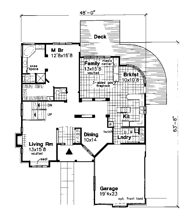 Modern House Plan First Floor - Maya Luxury Home 072D-0640 - Shop House Plans and More
