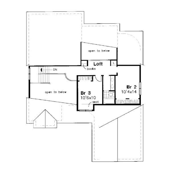 Contemporary House Plan Second Floor - Maya Luxury Home 072D-0640 - Shop House Plans and More