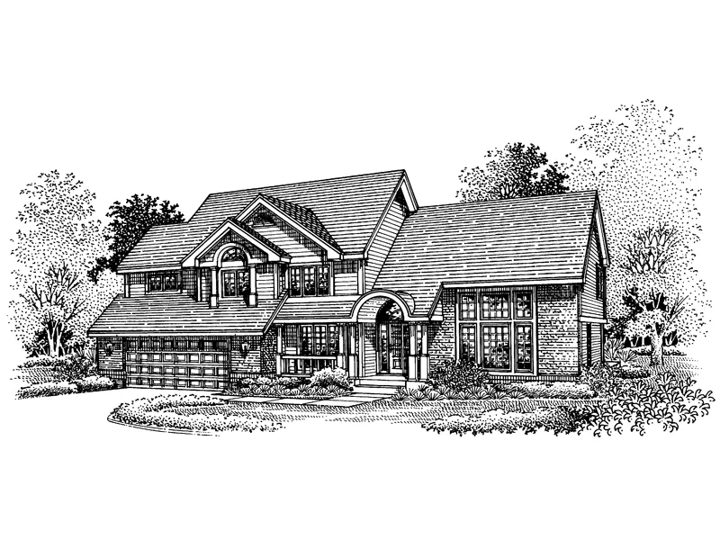 Southern House Plan Front of Home - Parkwood Traditional Home 072D-0646 - Shop House Plans and More