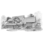 Modern House Plan Front of Home - Parkwood Traditional Home 072D-0646 - Shop House Plans and More