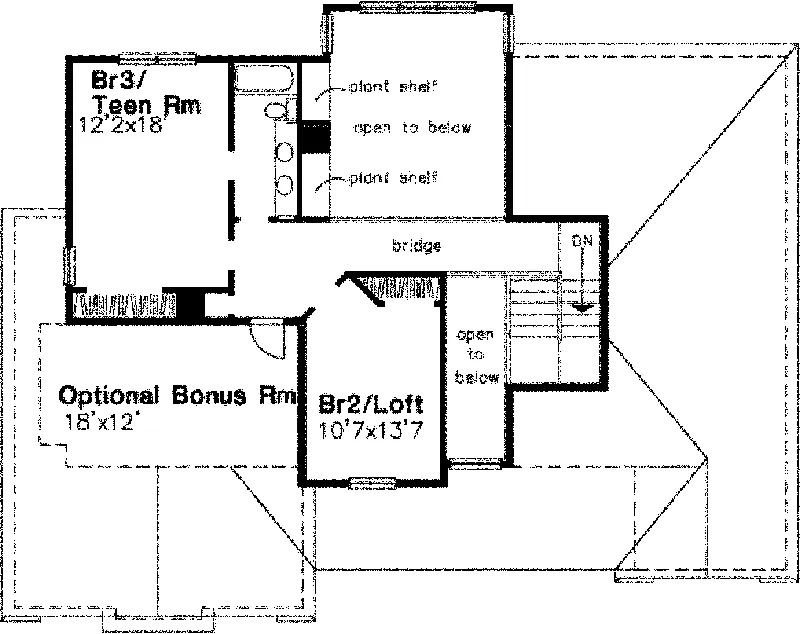Country House Plan Second Floor - Elkington Country Home 072D-0648 - Search House Plans and More