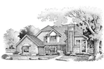 Southern House Plan Front of Home - Kaiser Hill Luxury Country Home 072D-0649 - Search House Plans and More