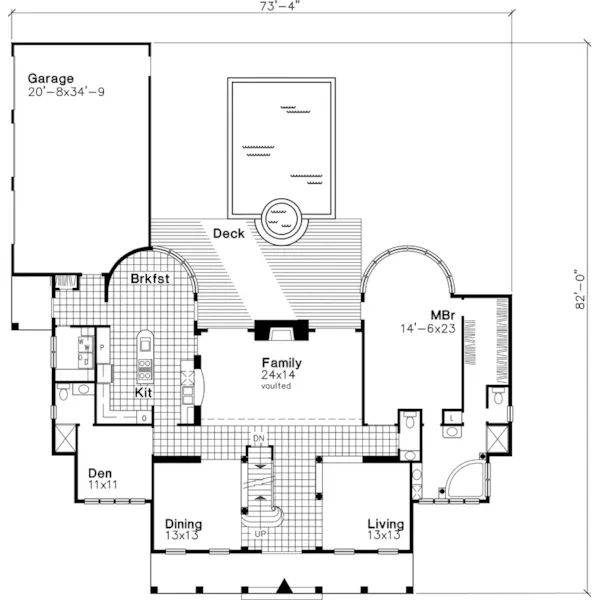 Farmhouse Plan First Floor - Marquand Country Home 072D-0650 - Shop House Plans and More