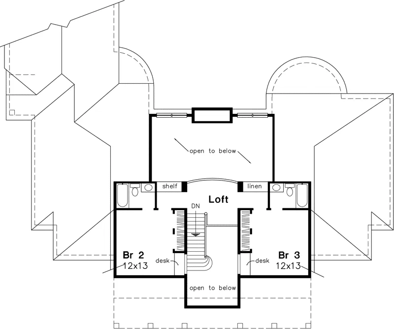 Country House Plan Second Floor - Marquand Country Home 072D-0650 - Shop House Plans and More