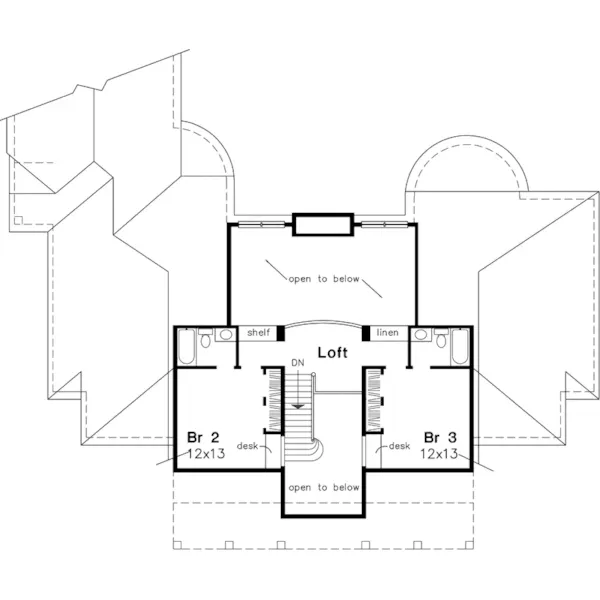 Farmhouse Plan Second Floor - Marquand Country Home 072D-0650 - Shop House Plans and More