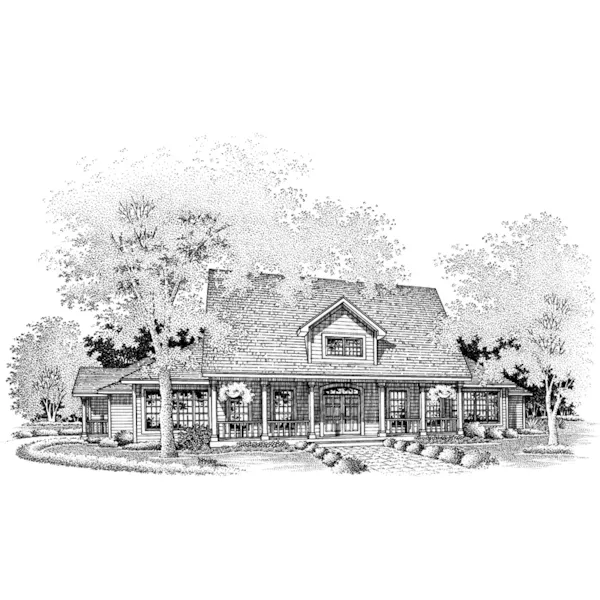 Farmhouse Plan Front of Home - Marquand Country Home 072D-0650 - Shop House Plans and More