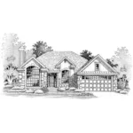 Southern House Plan Front of Home - Ballard Woods Rustic Ranch Home 072D-0653 - Search House Plans and More