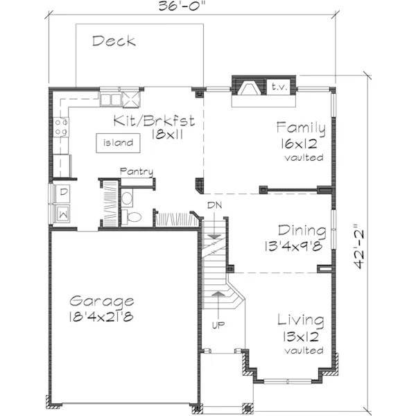 Country House Plan First Floor - Corley Traditional Home 072D-0654 - Search House Plans and More