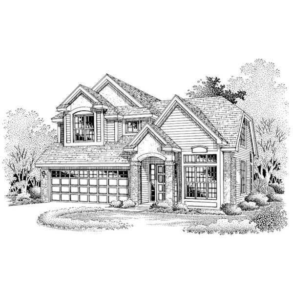 Country House Plan Front of Home - Corley Traditional Home 072D-0654 - Search House Plans and More