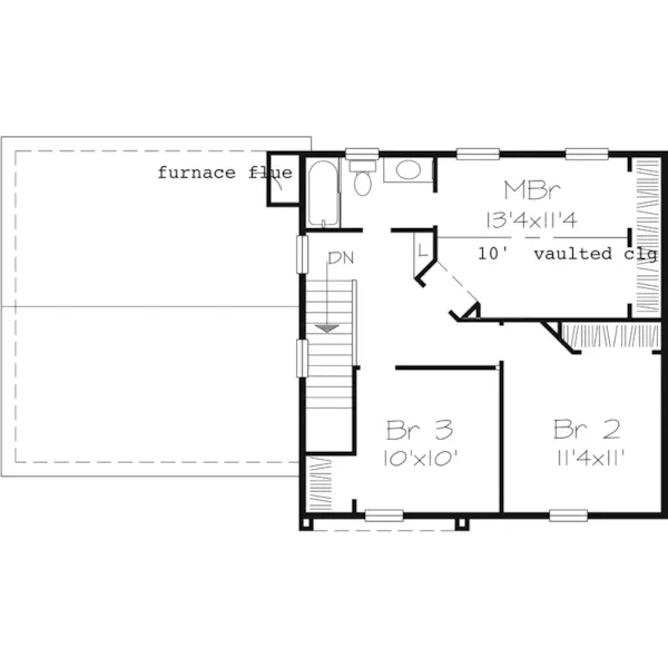 Plantation House Plan Second Floor - Sunset Grove Colonial Home 072D-0657 - Shop House Plans and More