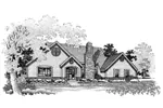 Ranch House Plan Front of Home - Webster Path Ranch Home 072D-0658 - Shop House Plans and More