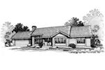 Country House Plan Front of Home - Overland Ranch Home 072D-0659 - Shop House Plans and More