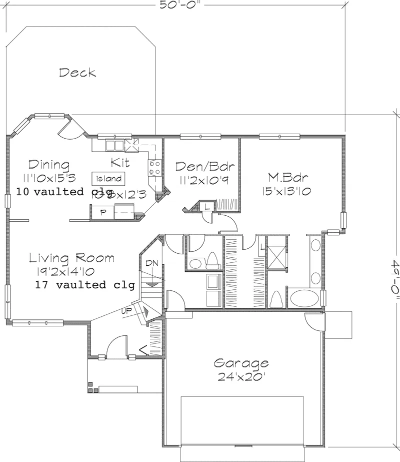 Florida House Plan First Floor - Mantilla Sunbelt Home 072D-0661 - Shop House Plans and More