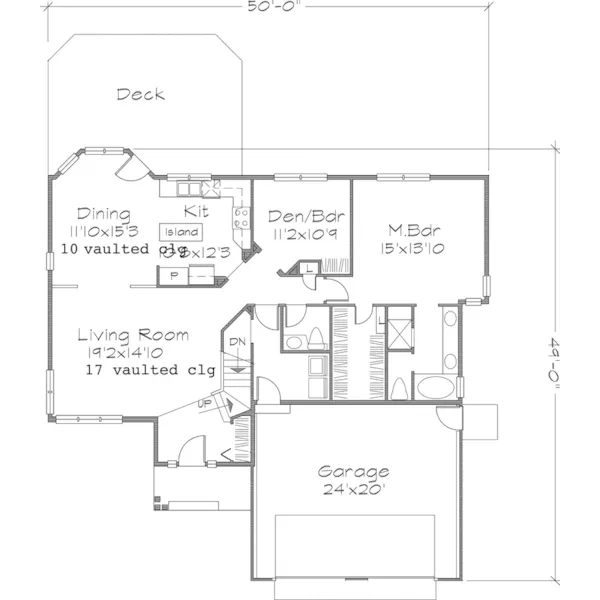 Sunbelt House Plan First Floor - Mantilla Sunbelt Home 072D-0661 - Shop House Plans and More