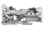 Florida House Plan Front of Home - Mantilla Sunbelt Home 072D-0661 - Shop House Plans and More