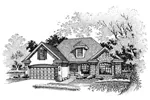 Country House Plan Front of Home - Walter Country French Home 072D-0662 - Shop House Plans and More