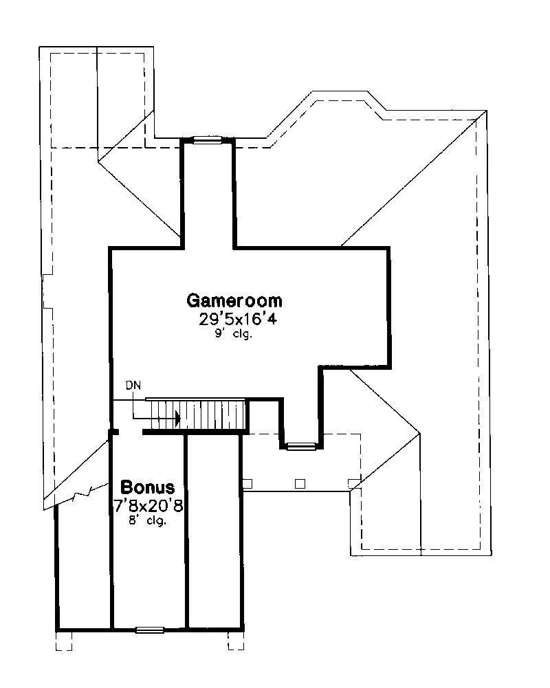 Southern Home Plan Second Floor 072D-0662