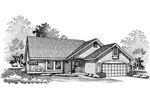 Country House Plan Front of Home - Spicewood Ranch Home 072D-0664 - Shop House Plans and More