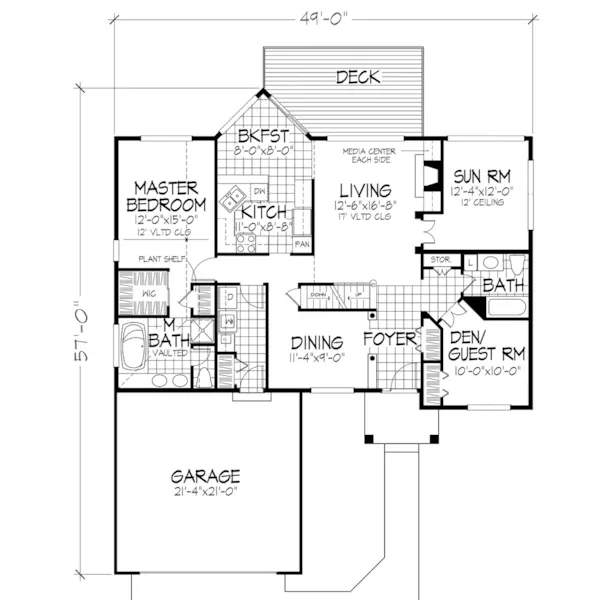 Southern House Plan First Floor - Nova European Home 072D-0669 - Shop House Plans and More