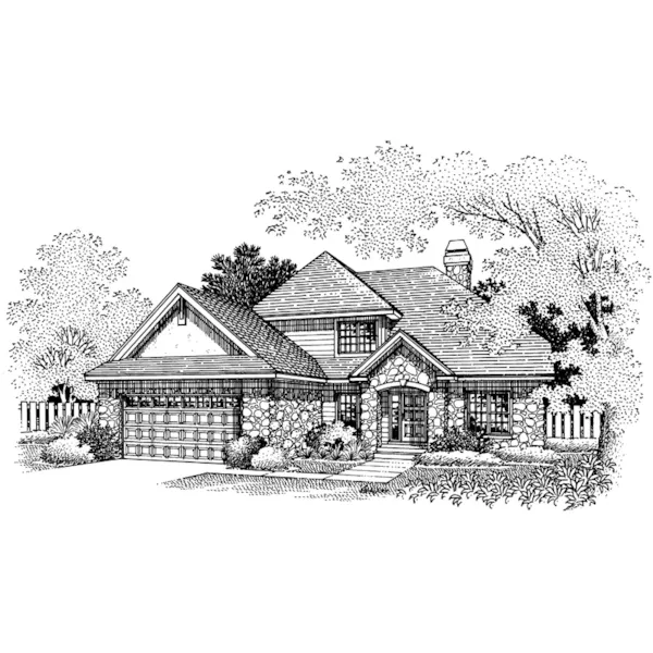 Southern House Plan Front of Home - Nova European Home 072D-0669 - Shop House Plans and More