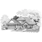 Southern House Plan Front of Home - Nova European Home 072D-0669 - Shop House Plans and More