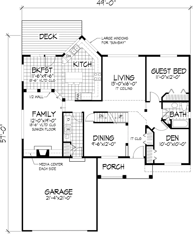 Country House Plan First Floor - Rockhurst Hill Traditional Home 072D-0670 - Shop House Plans and More