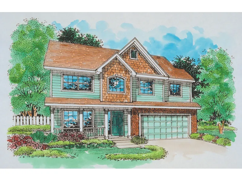 Traditional House Plan Front of Home - Tempest Run Country Home 072D-0676 - Shop House Plans and More