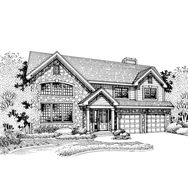 Southern House Plan Front of Home - Wellington Mill Rustic Home 072D-0678 - Shop House Plans and More