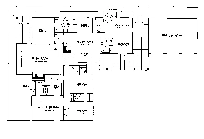Florida House Plan First Floor - Collins Ridge Spanish Home 072D-0692 - Search House Plans and More