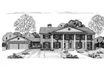 Southern House Plan Front of Home - Susan Place Colonial Home 072D-0693 - Shop House Plans and More