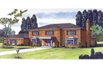 European House Plan Front of Home - Kentmore Colonial Home 072D-0694 - Search House Plans and More