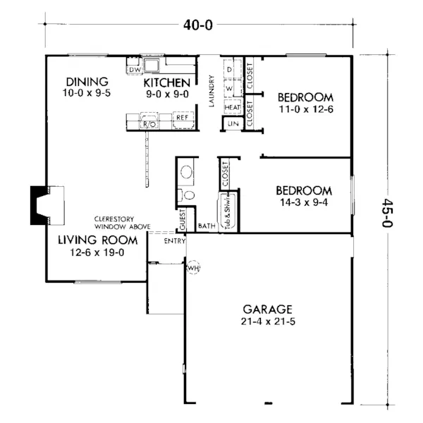 Contemporary House Plan First Floor - Woodmoor Contemporary Home 072D-0698 - Shop House Plans and More