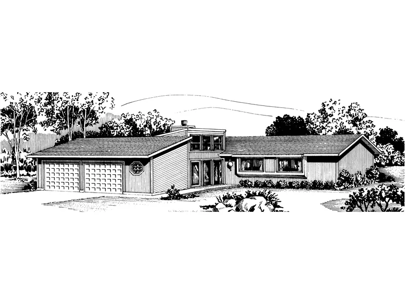 Southern House Plan Front of Home - Katerina Contemporary Home 072D-0699 - Search House Plans and More