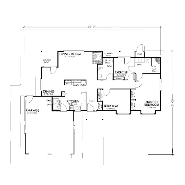 Country House Plan First Floor - Margaretta Ranch Home 072D-0701 - Shop House Plans and More