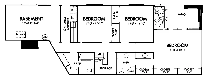Mountain House Plan Lower Level Floor - Fox Manor Rustic Mountain Home 072D-0709 - Search House Plans and More