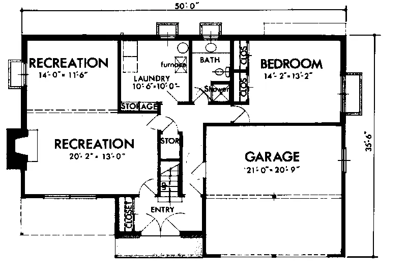 Ranch House Plan Second Floor - Loreauville Country Home 072D-0712 - Shop House Plans and More