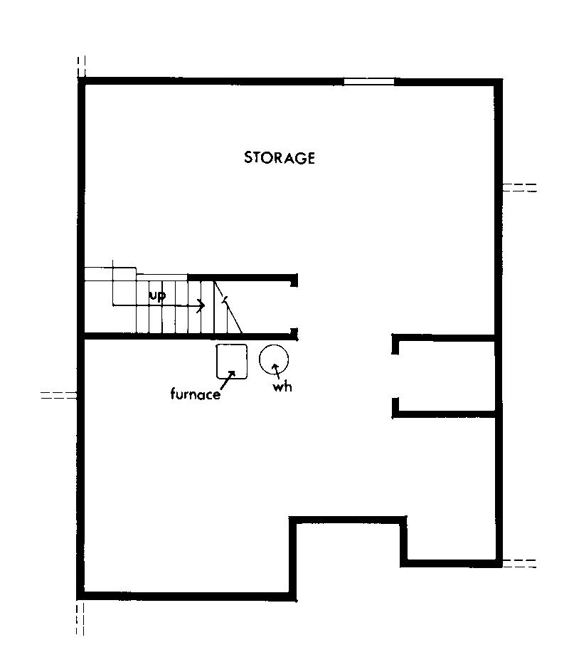 Mountain House Plan Lower Level Floor - Red Rock Rustic Mountain Home 072D-0714 - Shop House Plans and More