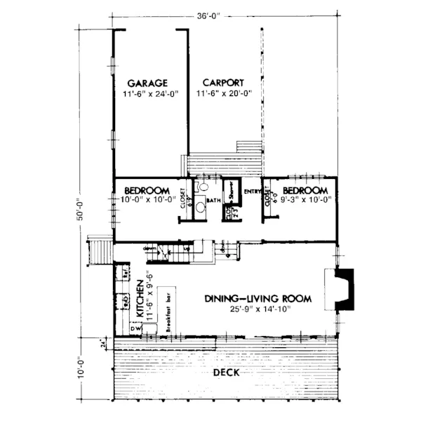 Modern House Plan First Floor - Autumn Ridge Rustic Home 072D-0719 - Search House Plans and More