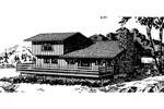 Traditional House Plan Front of Home - Autumn Ridge Rustic Home 072D-0719 - Search House Plans and More