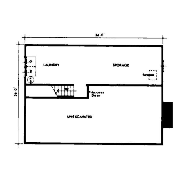 Modern House Plan Lower Level Floor - Autumn Ridge Rustic Home 072D-0719 - Search House Plans and More