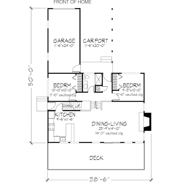 Mountain House Plan First Floor - Pueblo Canyon Mountain Retreat 072D-0720 - Shop House Plans and More