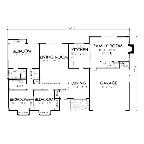 Contemporary House Plan First Floor - Lydia Hollow Modern Home 072D-0726 - Shop House Plans and More