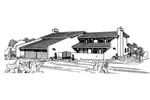 Mediterranean House Plan Front of Home - Deer Creek Spanish Style Home 072D-0730 - Search House Plans and More