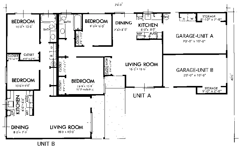 Ranch House Plan First Floor - Mohegan Rustic Contemporary Home 072D-0735 - Shop House Plans and More