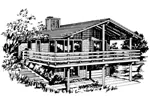 Country House Plan Front of Home - Glenfield Ridge Mountain Home 072D-0749 - Search House Plans and More