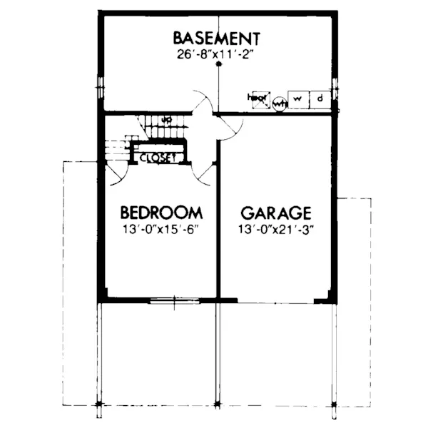 Waterfront House Plan Lower Level Floor - Glenfield Ridge Mountain Home 072D-0749 - Search House Plans and More